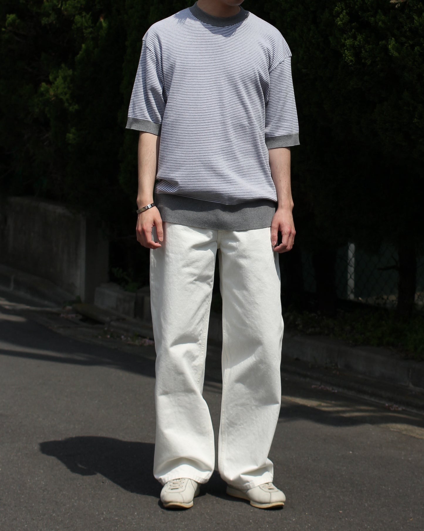 REVERBERATE/DENIM PANTS - WIDE"WHITE"