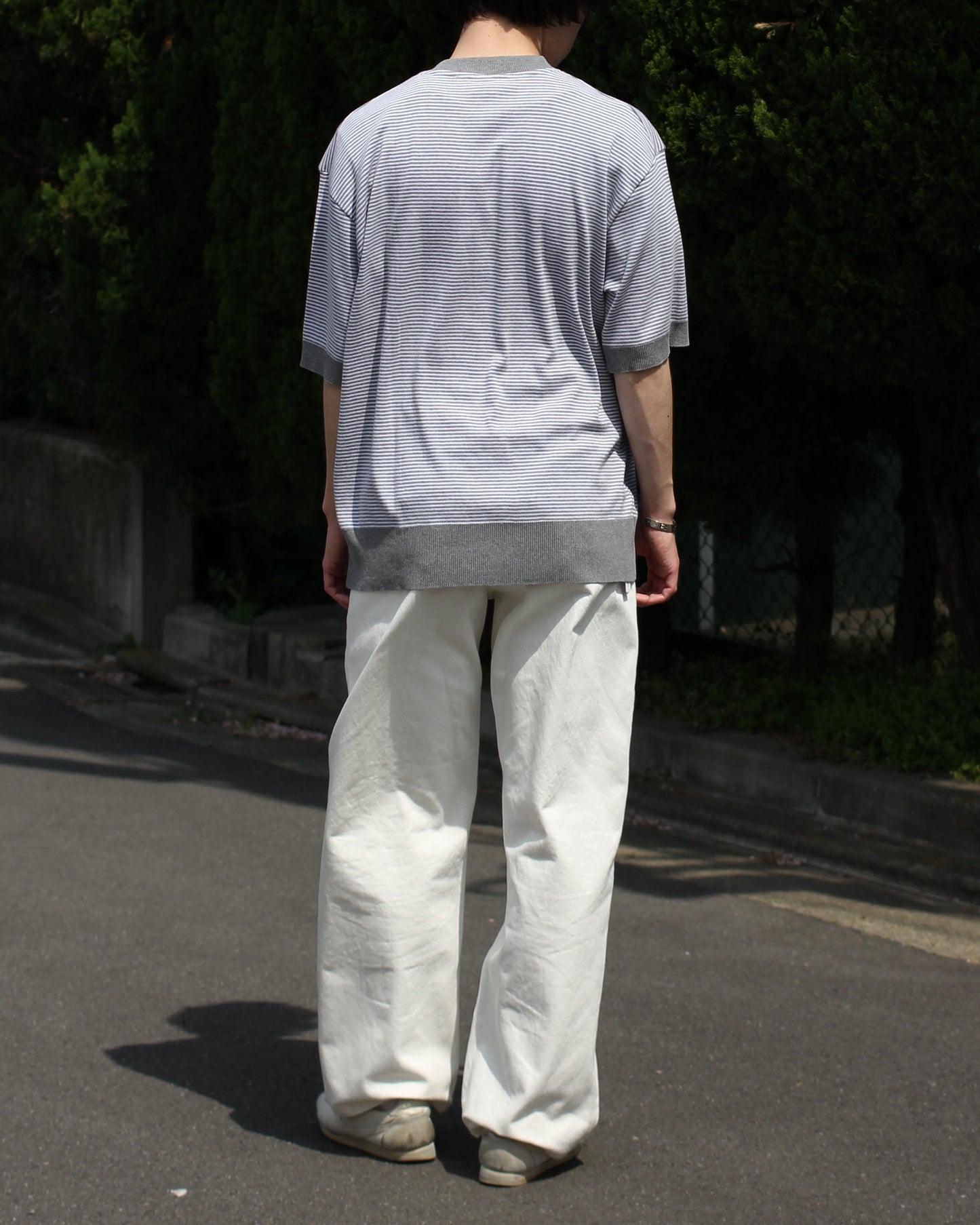REVERBERATE/DENIM PANTS - WIDE"WHITE"