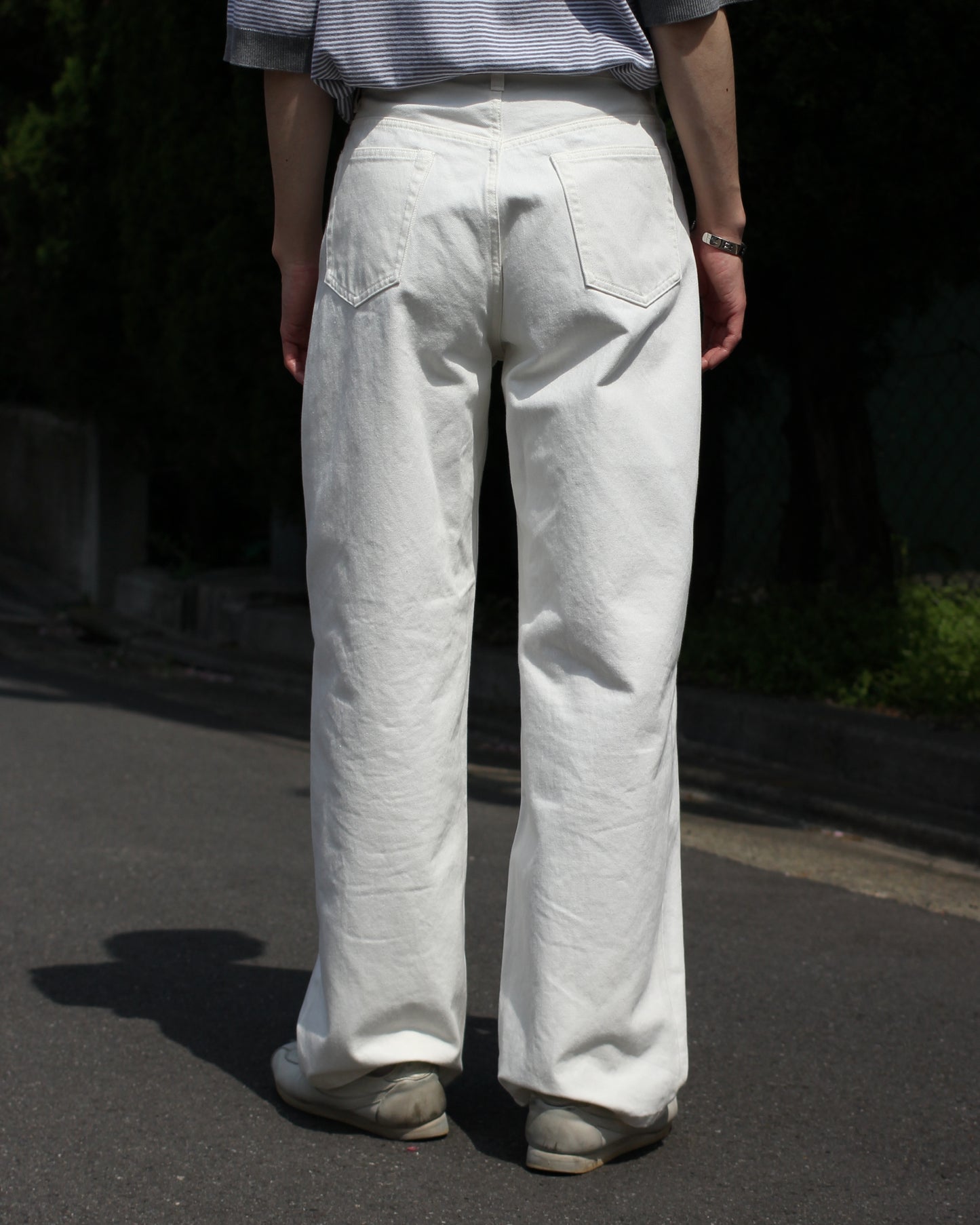REVERBERATE/DENIM PANTS - WIDE"WHITE"