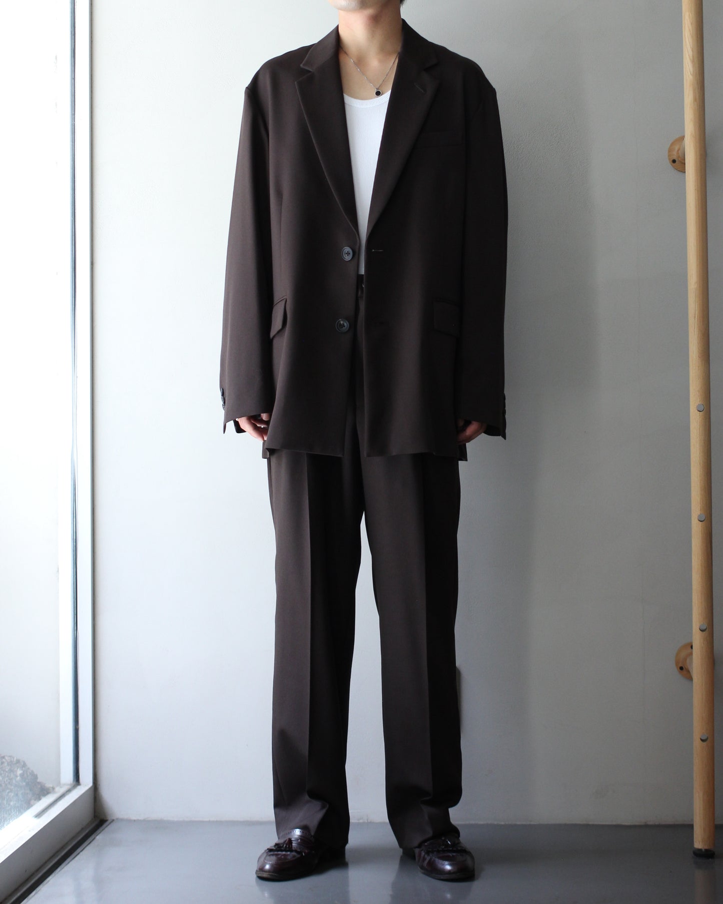 ssstein/OVERSIZED SINGLE BREASTED JACKET "MILITARY KHAKI"