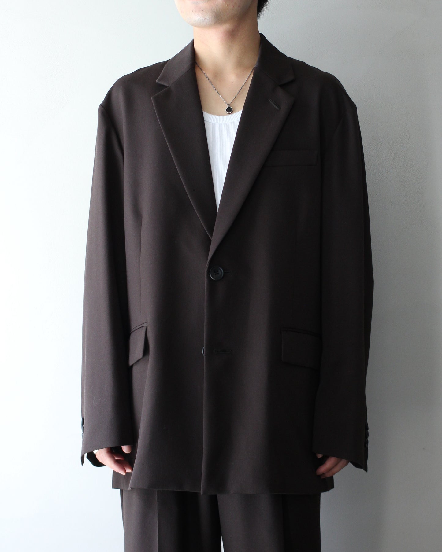 ssstein/OVERSIZED SINGLE BREASTED JACKET "MILITARY KHAKI"
