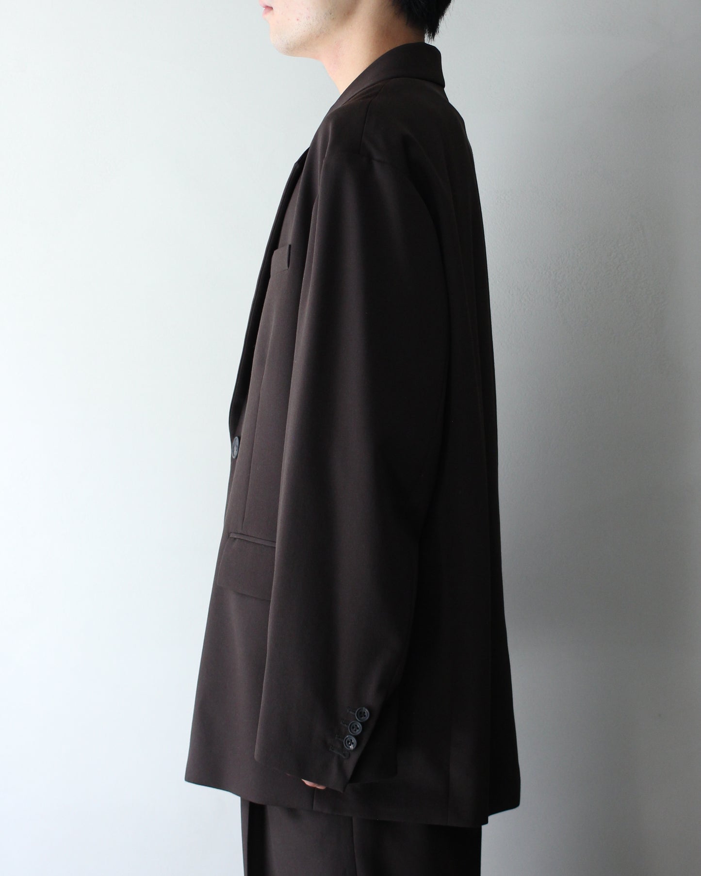 ssstein/OVERSIZED SINGLE BREASTED JACKET "MILITARY KHAKI"