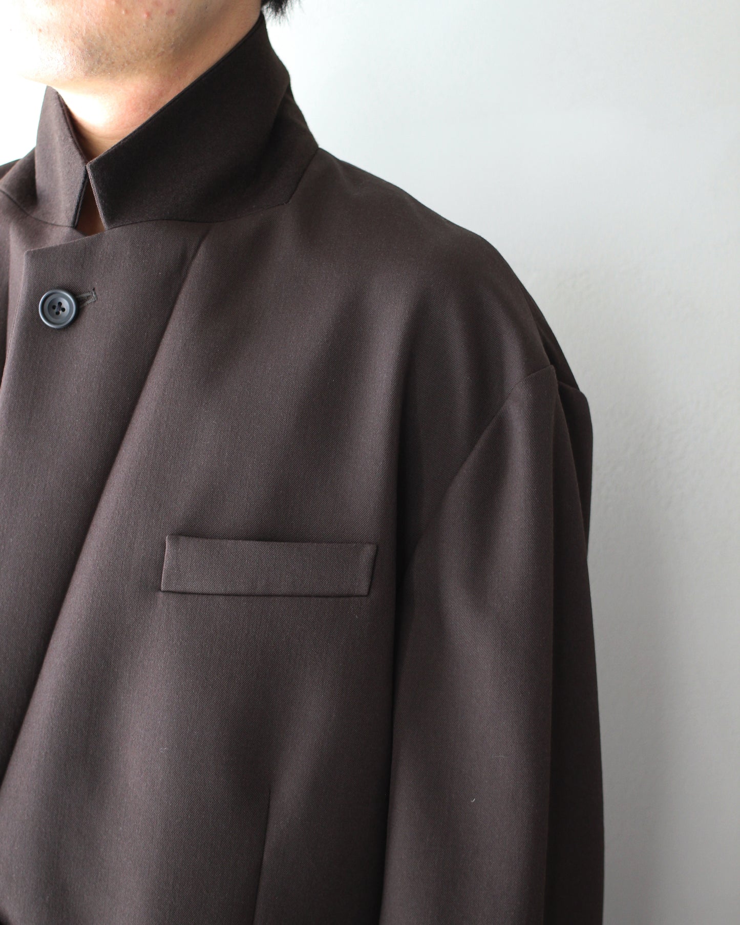ssstein/OVERSIZED SINGLE BREASTED JACKET "MILITARY KHAKI"