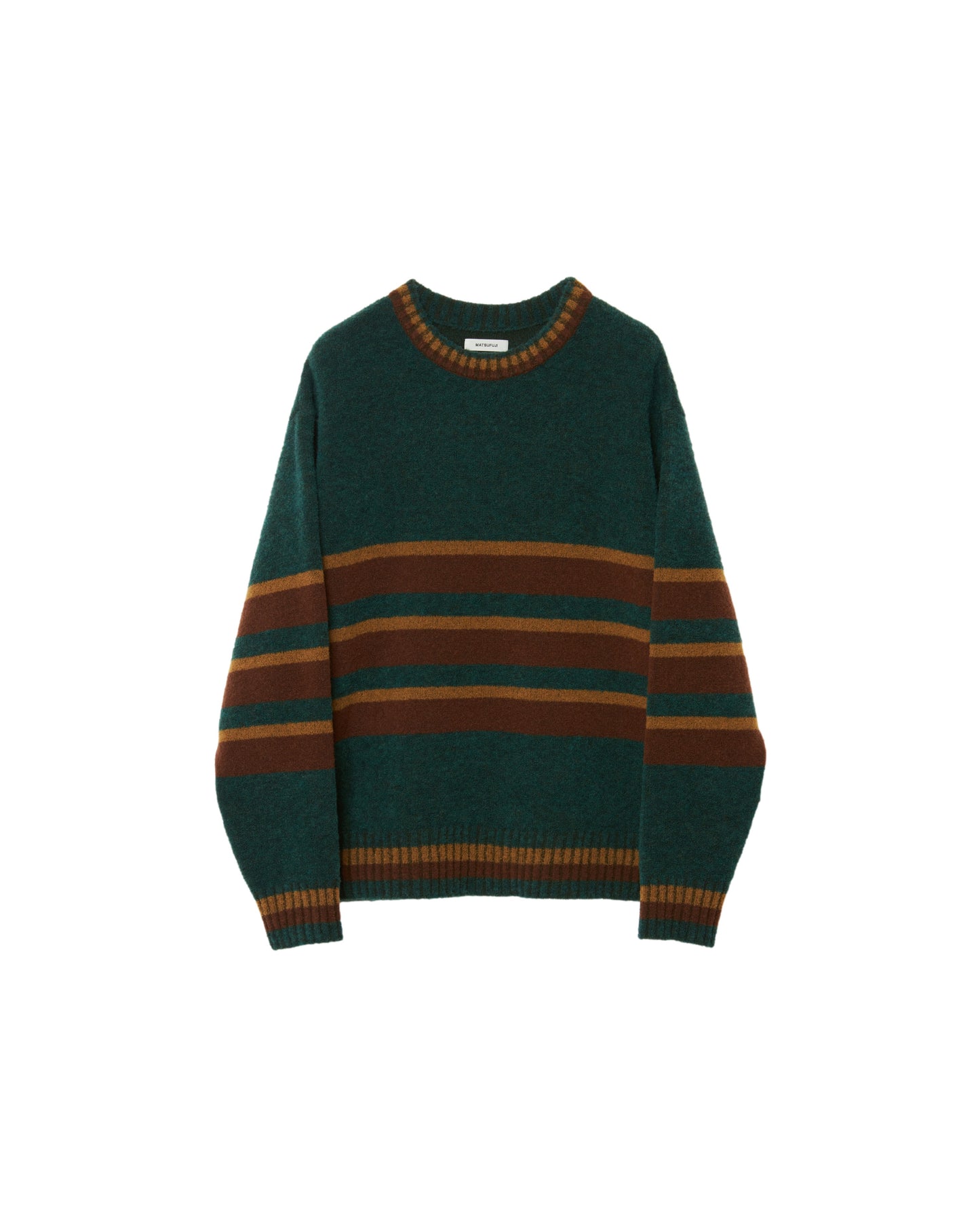 MATSUFUJI/Border Knit "GREEN"