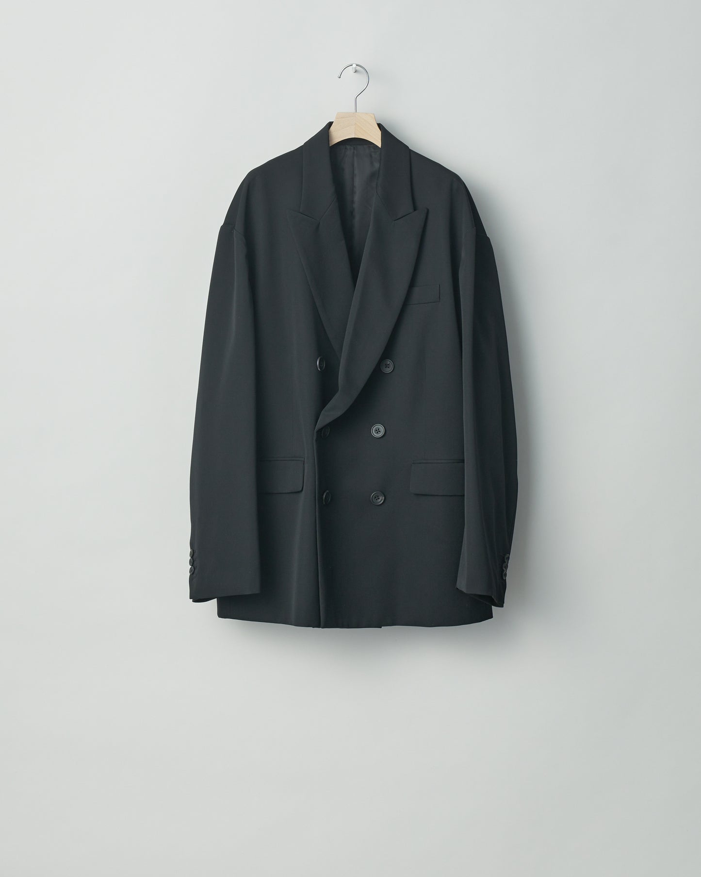 stein / OVERSIZED DOUBLE BREASTED JACKET "BLACK"