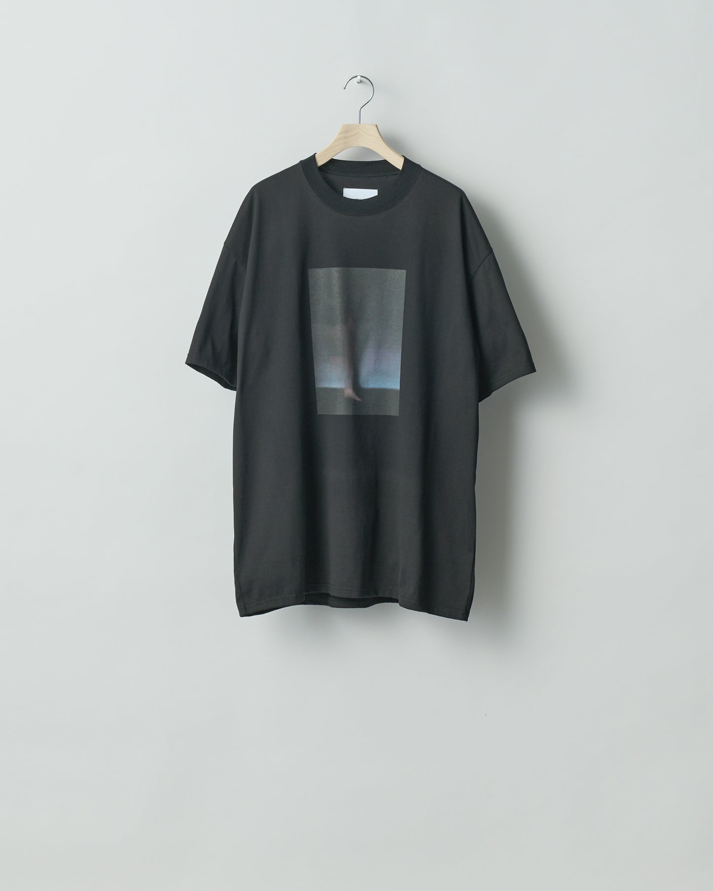 stein/Print Tee -IMAGINE- (MERCERISED COTTON) “black”