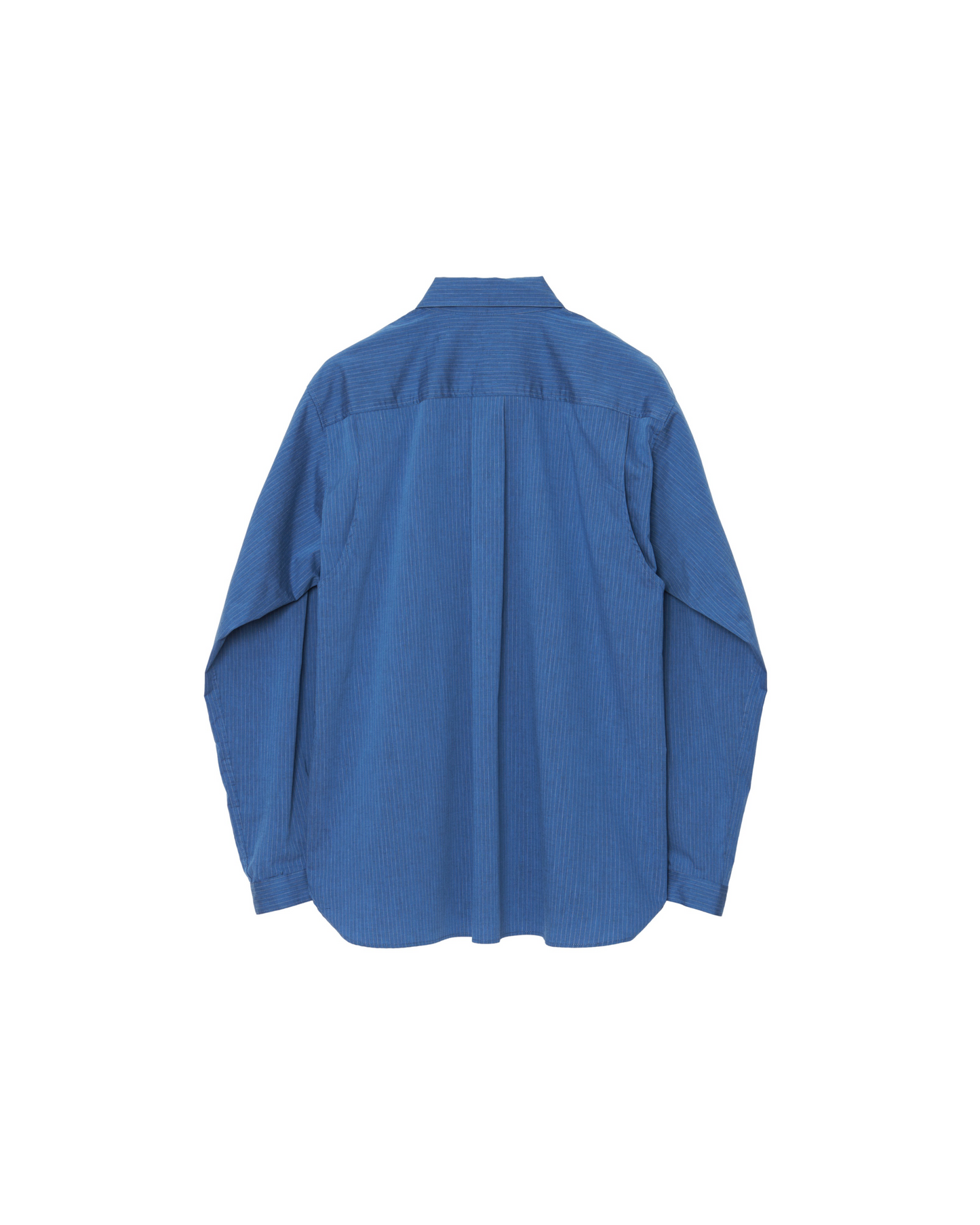 MATSUFUJI/Pinstripes Utility Shirt "DEEP BLUE"