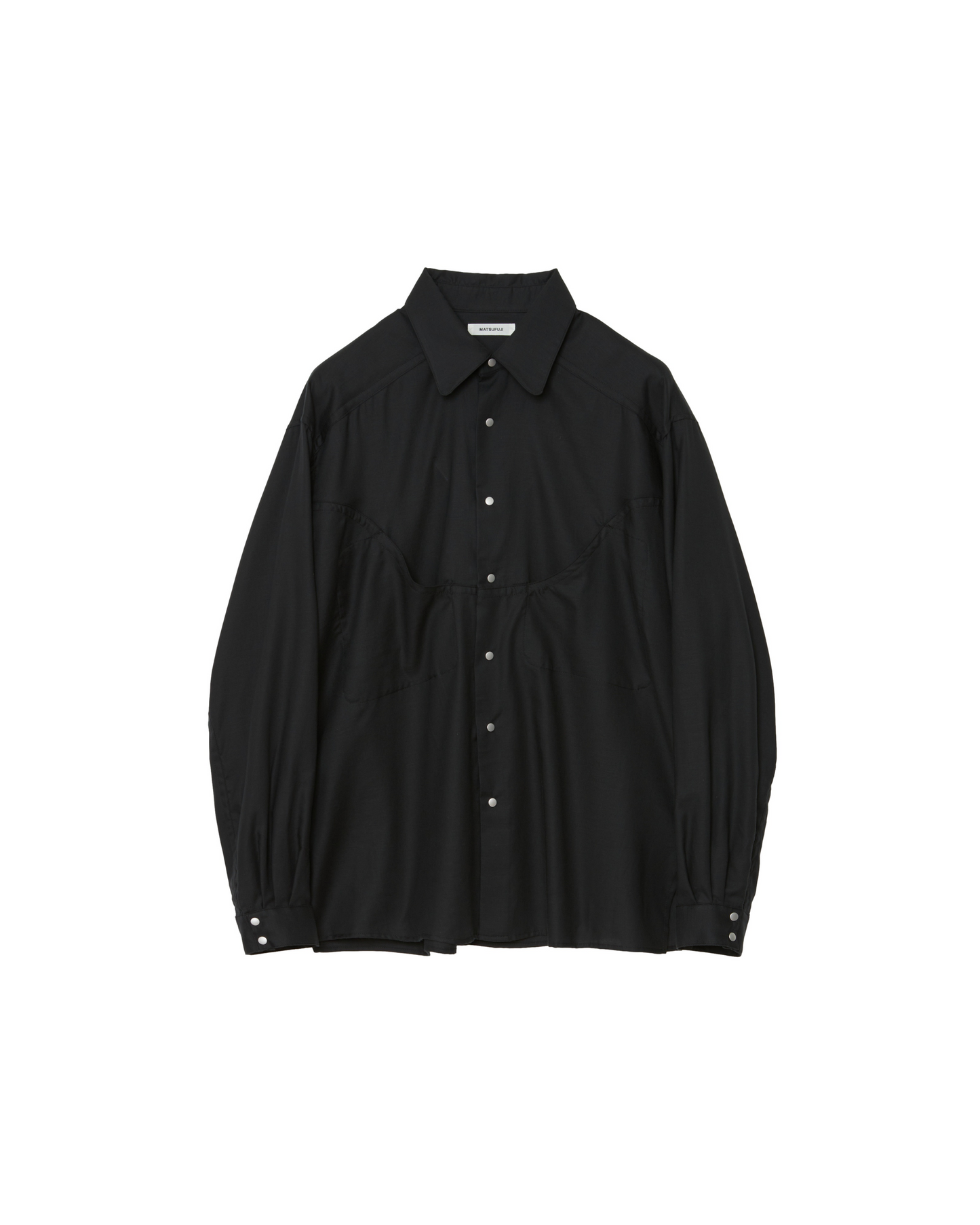 MATSUFUJI/Western Twill Shirt "BLACK"