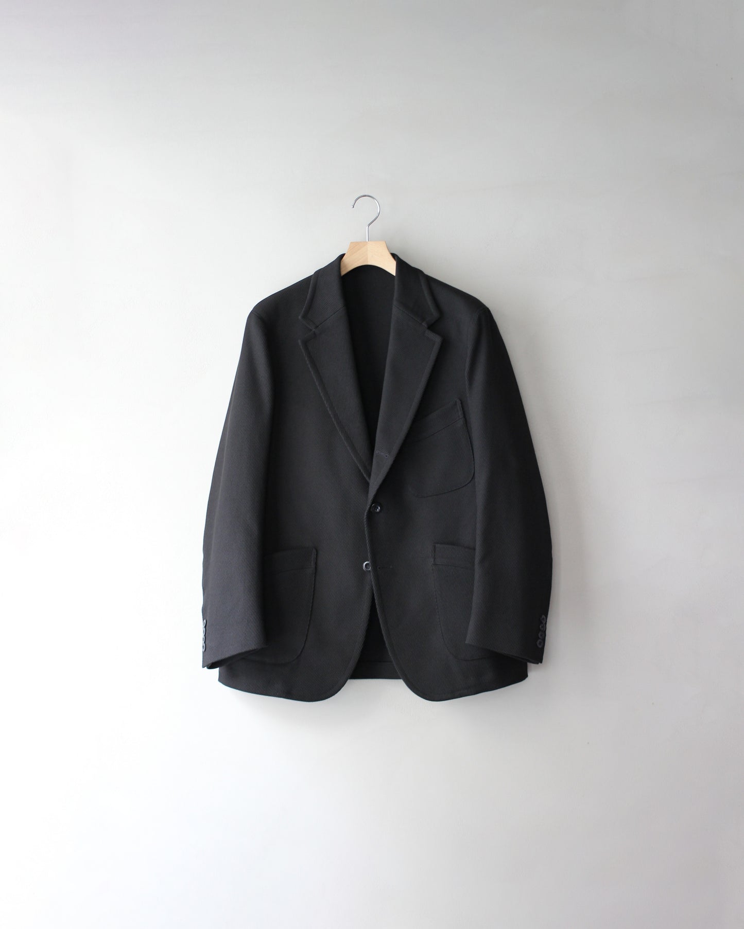 JACKET/001 COTTON KERSEY JACKET "BLACK"