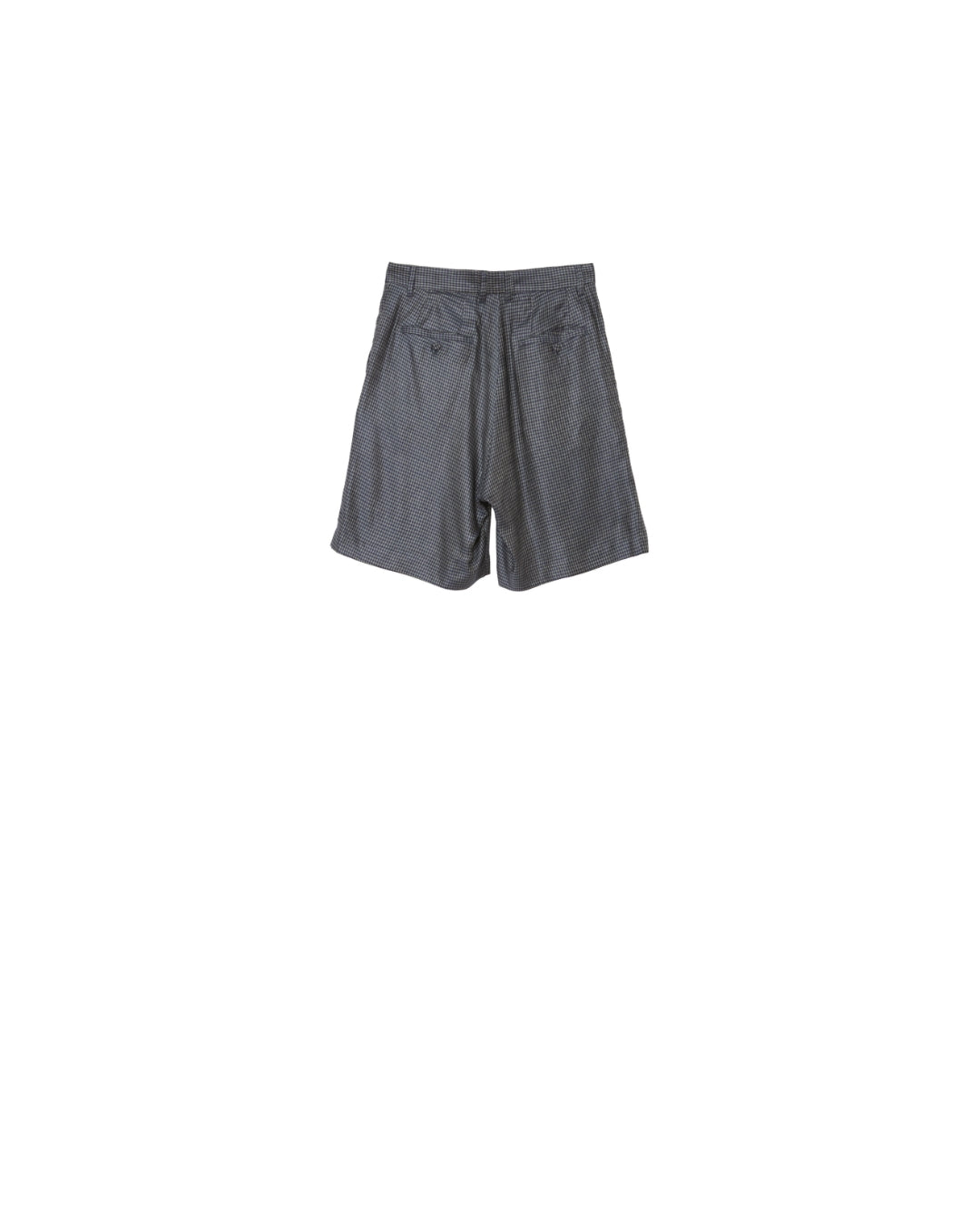 MATSUFUJI / Cupra Check Short Trousers "GREEN×NAVY"