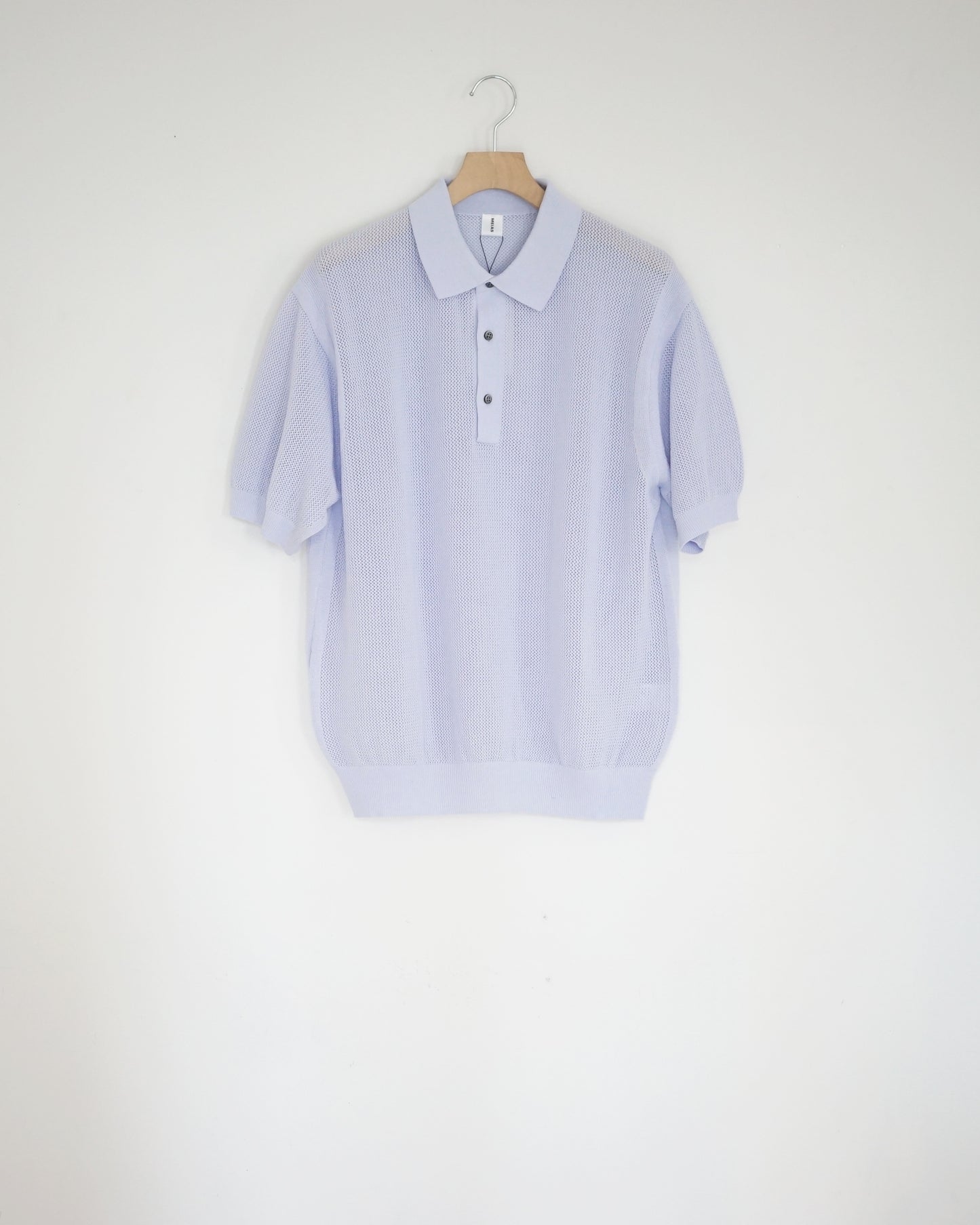 MEIAS/COTTON MESH KNIT POLO SHIRTS"LAVENDER"