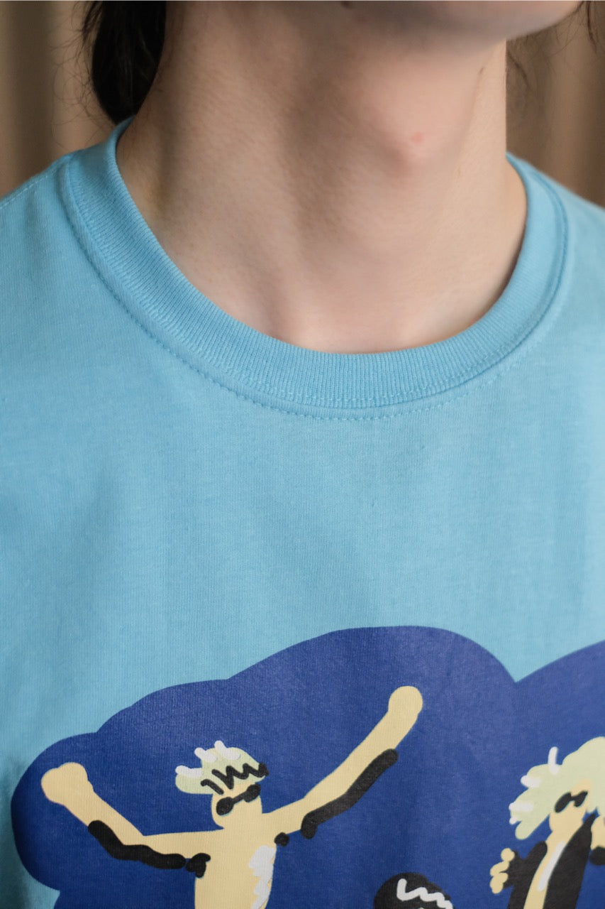 COTTON PAN(コットンパン)MOTLEY S/S "Light Blue"