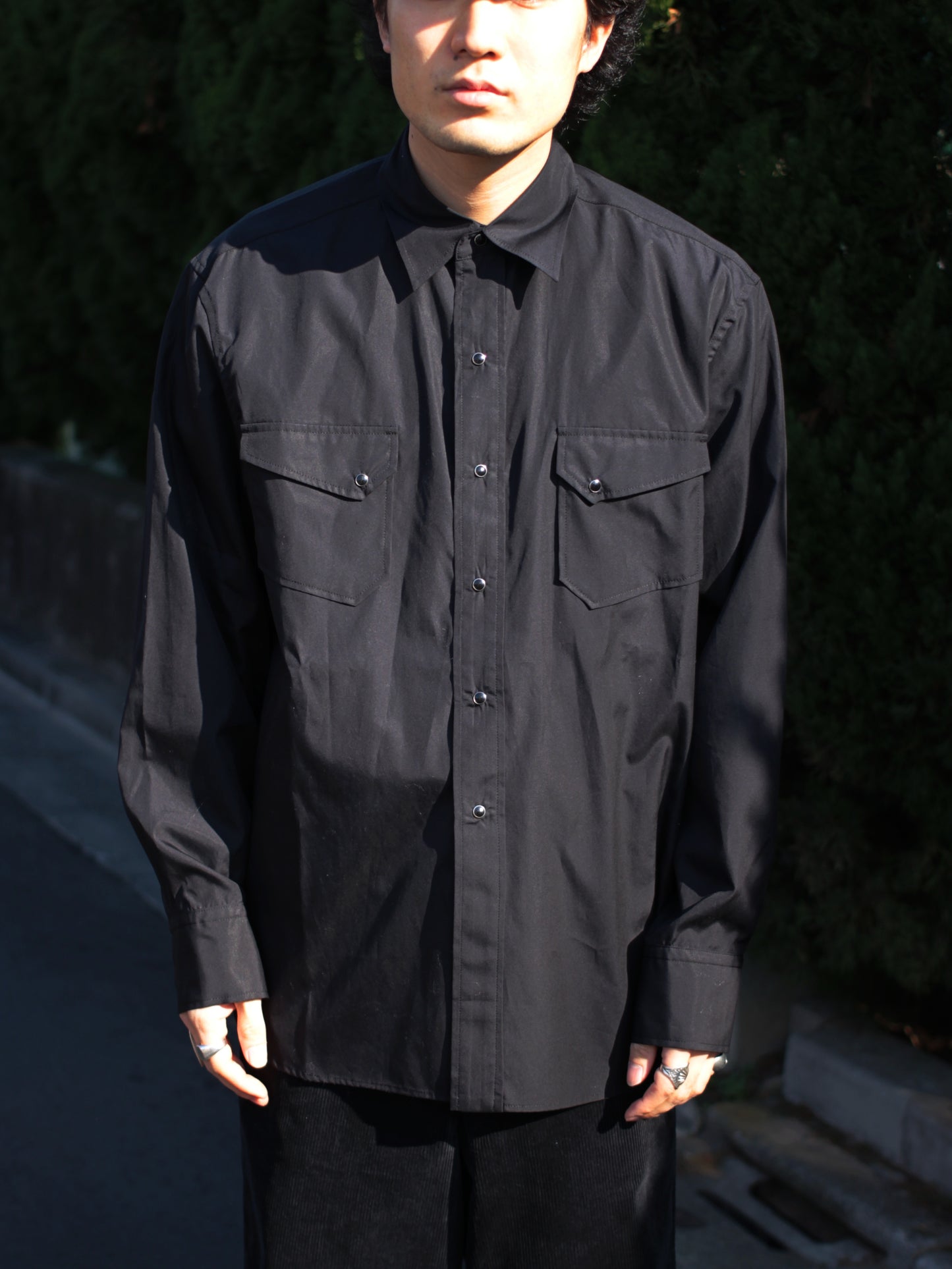 seven by seven/WESTERN SHIRTS - Broad - "BLACK"