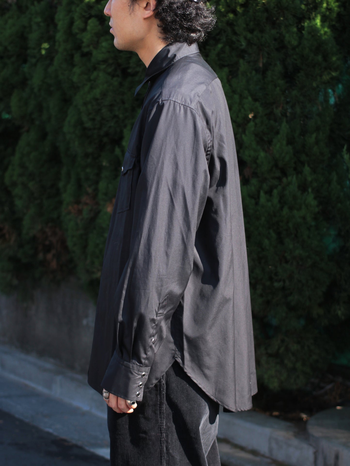seven by seven/WESTERN SHIRTS - Broad - "BLACK"