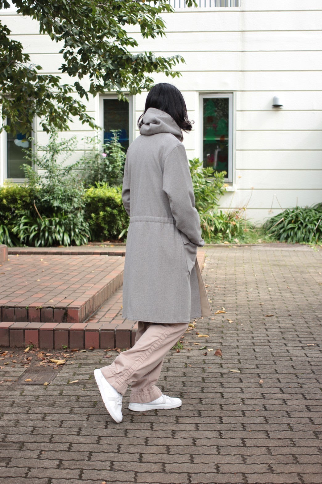 ULTERIOR/RB TWEED/OC TWILL RV HOODED COAT ”SAND/BEIGE”