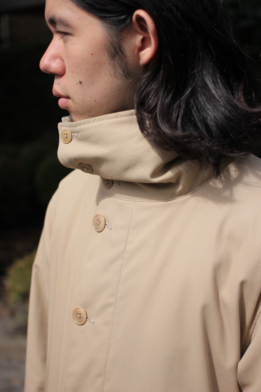 ULTERIOR/RB TWEED/OC TWILL RV HOODED COAT ”SAND/BEIGE”