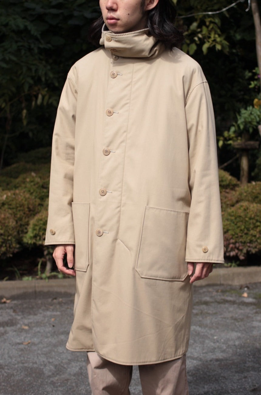 ULTERIOR/RB TWEED/OC TWILL RV HOODED COAT ”SAND/BEIGE”