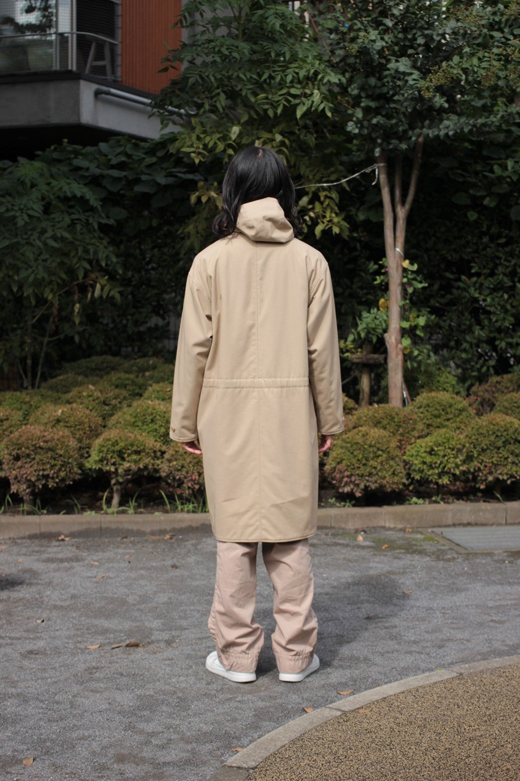 ULTERIOR/RB TWEED/OC TWILL RV HOODED COAT ”SAND/BEIGE”
