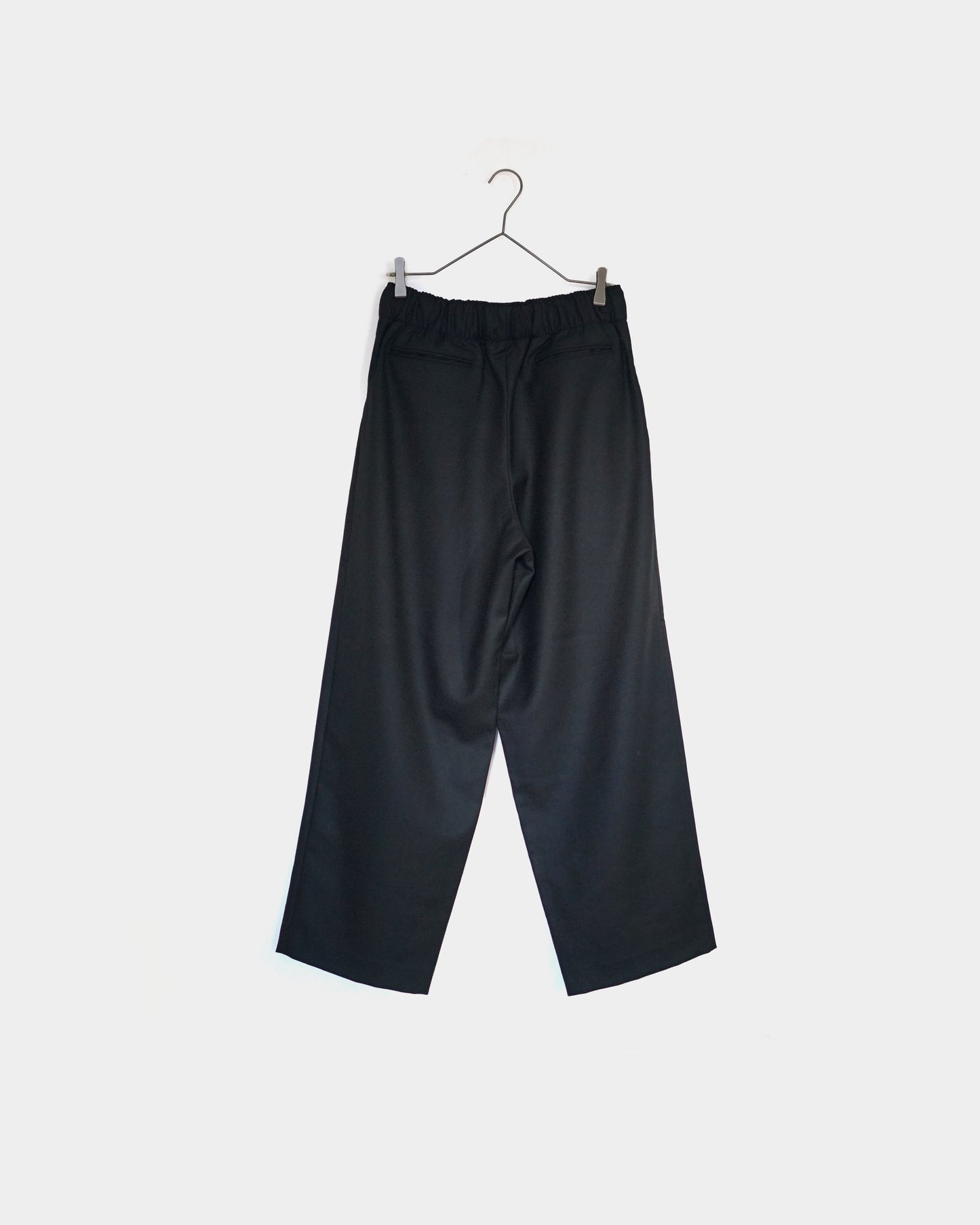 REVERBERATE  / BELTED TROUSERS TYPE3  "BLACK"