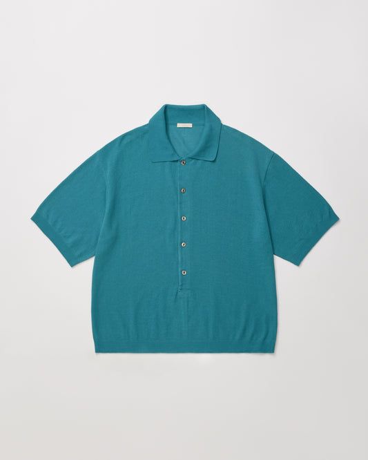 ULTERIOR/TWISTED COTTON KNIT P/S "PEACOCK GREEN"
