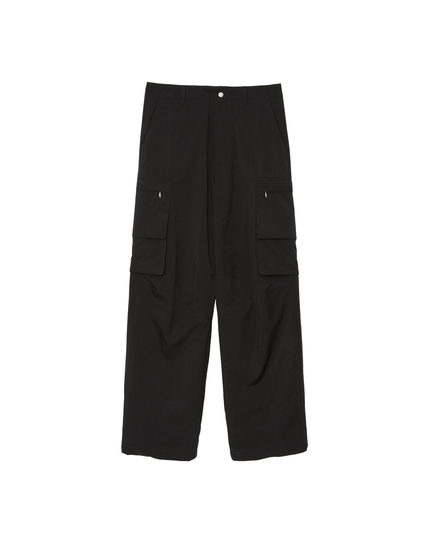 MATSUFUJI/Water Repellent Wide Cargo Trousers"BLACK"