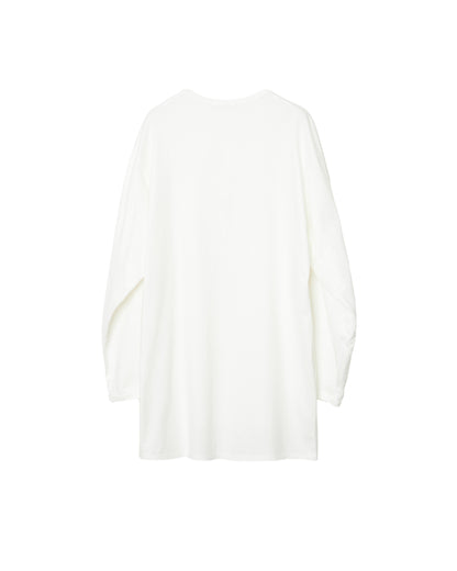 MATSUFUJI / Henley Neck Long Sleeve Shirt “WHITE”