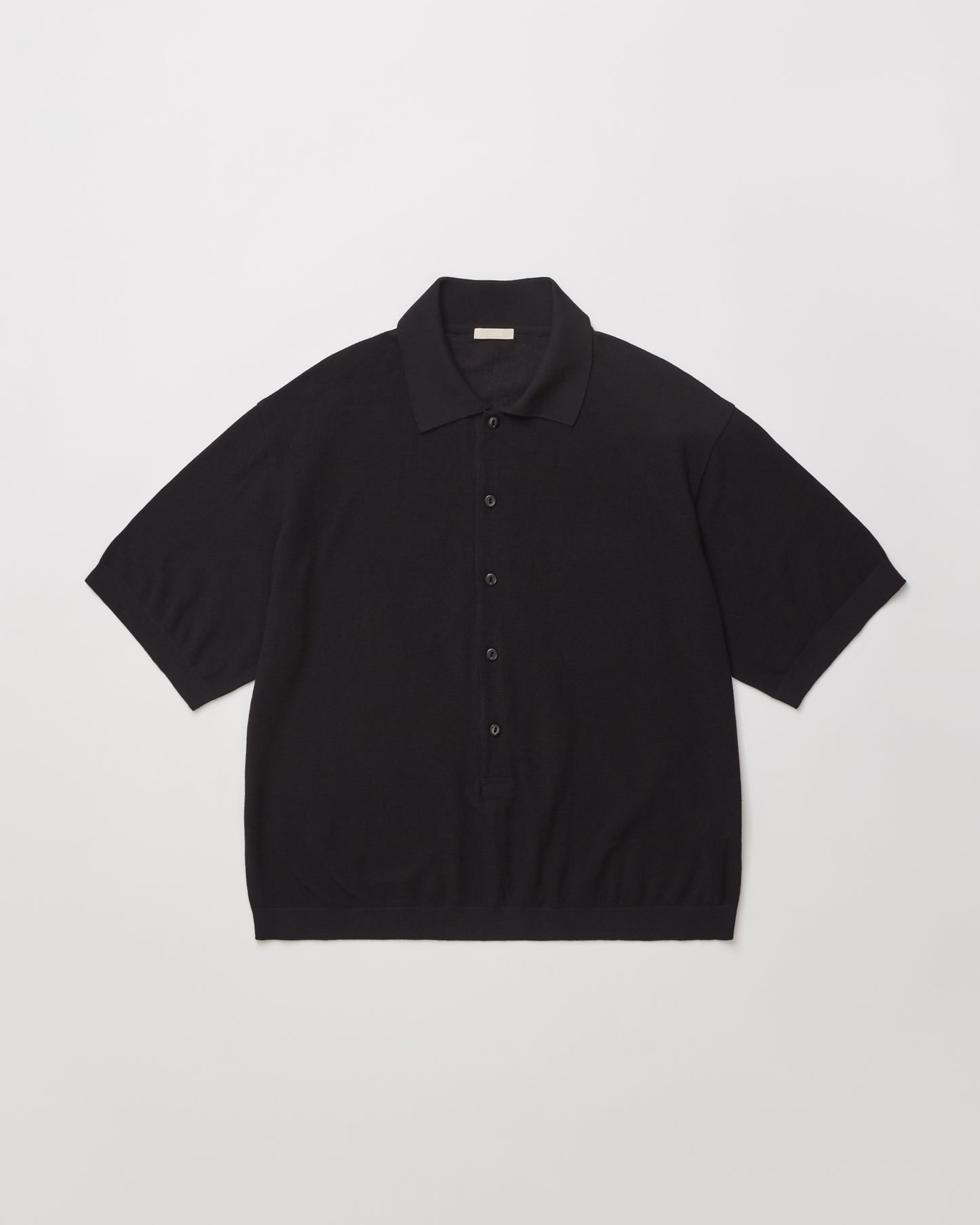 ULTERIOR/TWISTED COTTON KNIT P/S"BLACK"