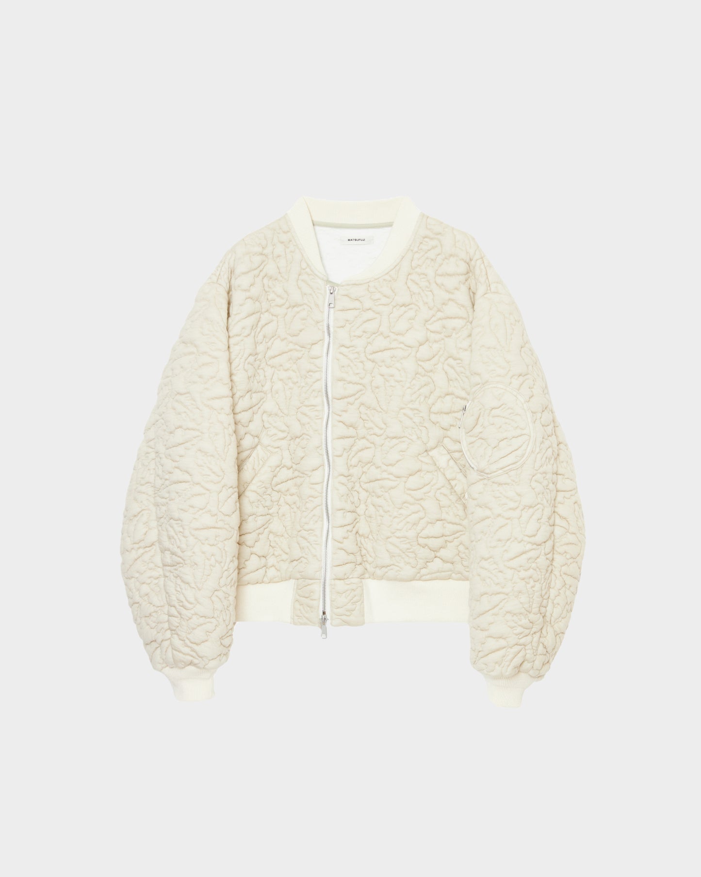 MATSUFUJI / Leaves Quilted Jacquard Jacket "OFF"