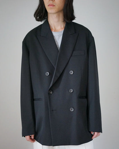 stein /  OVERSIZED DOUBLE BREASTED JACKET "BLACK"