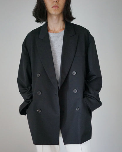 stein /  OVERSIZED DOUBLE BREASTED JACKET "BLACK"
