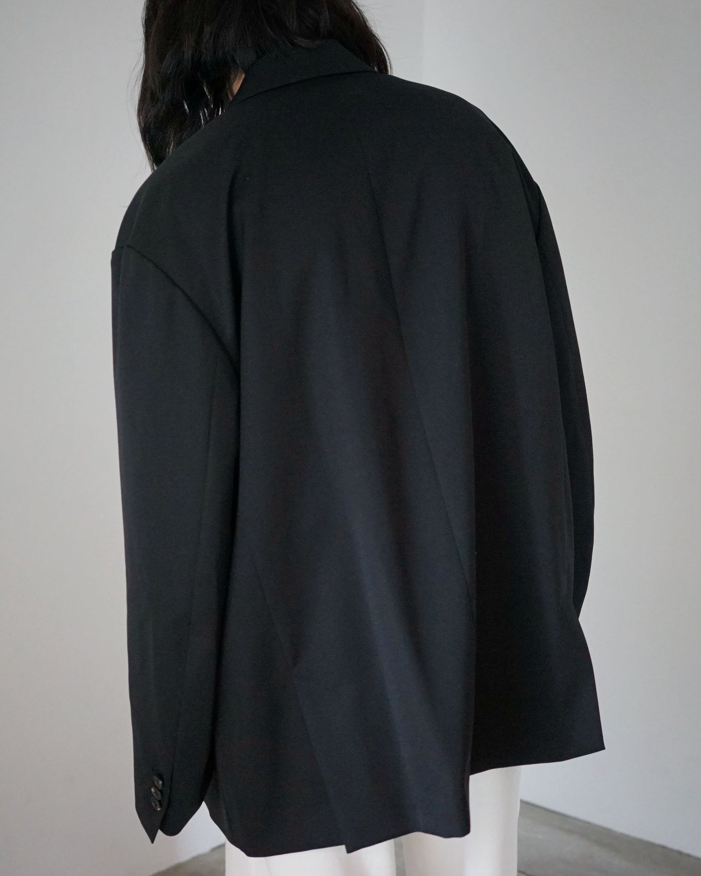 stein /  OVERSIZED DOUBLE BREASTED JACKET "BLACK"