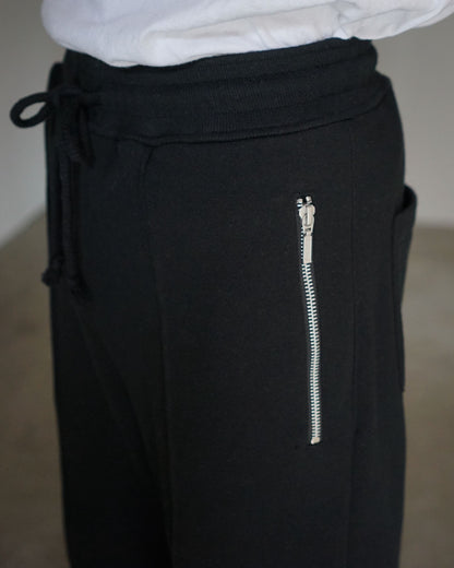 MATSUFUJI / Carry Pocket Sweat Pants for feets "BLACK"