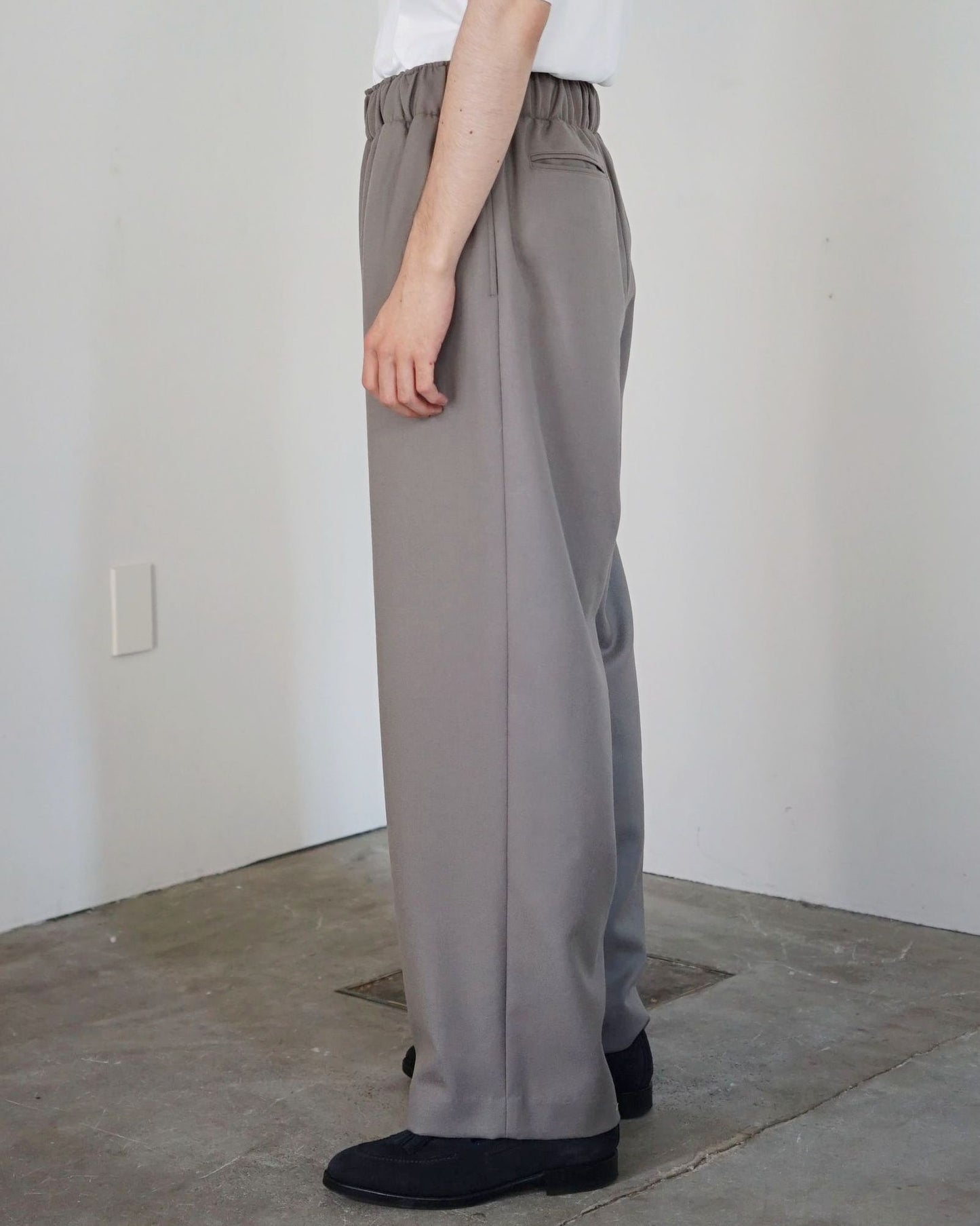 REVERBERATE / BELTED TROUSERS TYPE3  "GRAY"