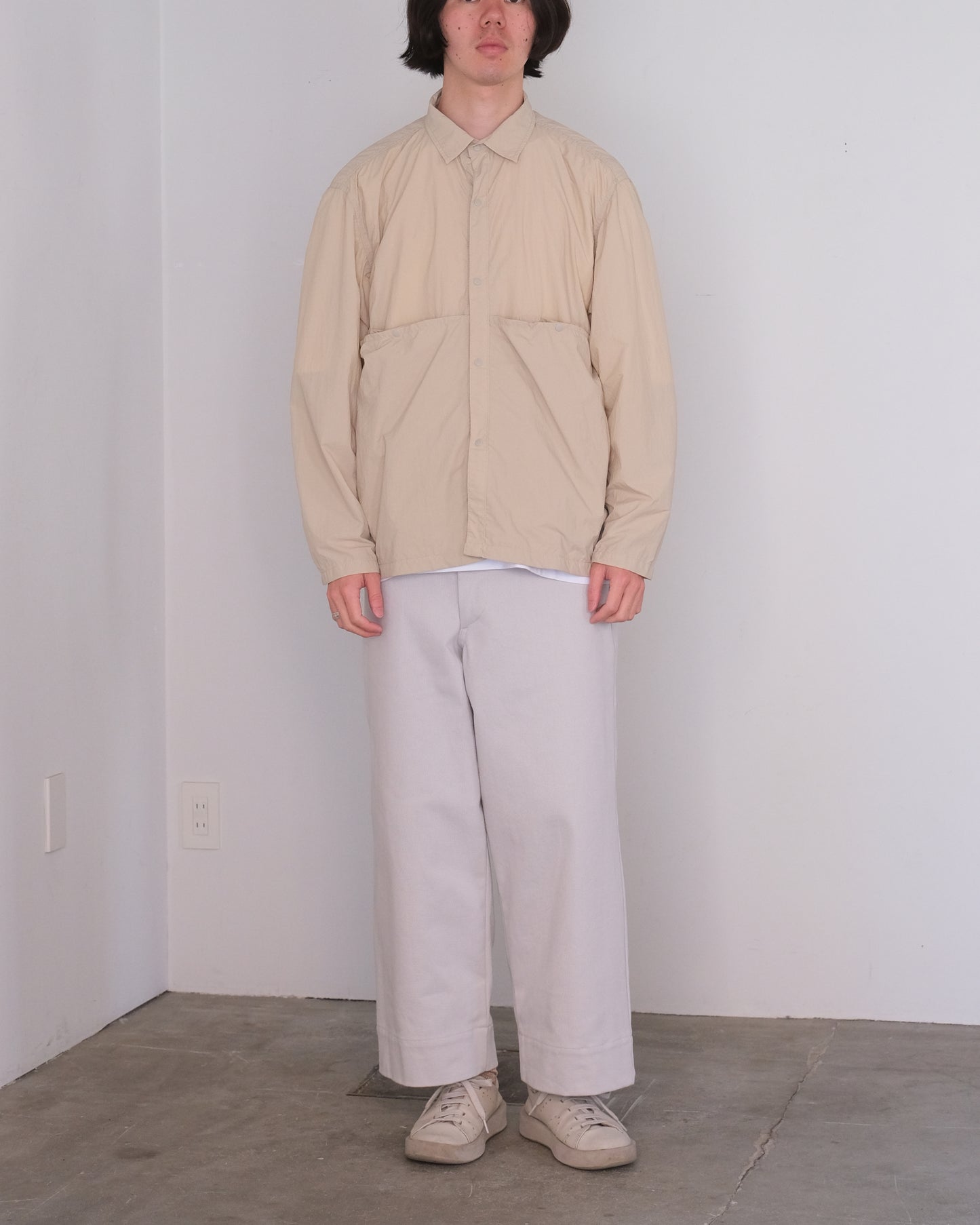 ENDS and MEANS/Light Shirts Jacket "Light Beige"