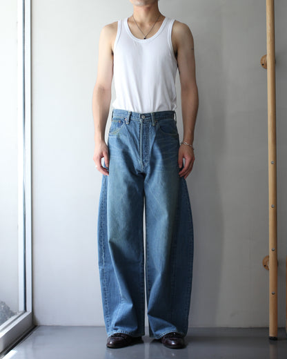 ssstein/DEFORMATION WIDE DENIM JEANS"INDIGO"