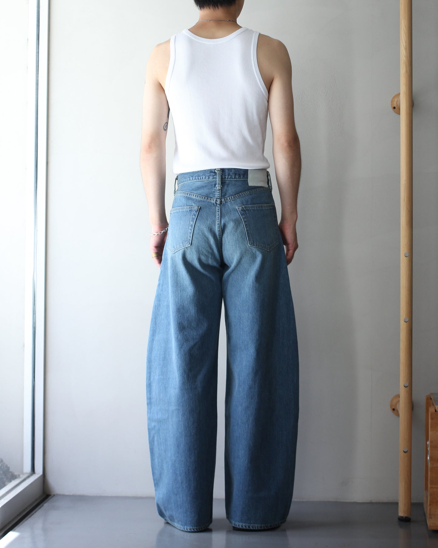 ssstein/DEFORMATION WIDE DENIM JEANS"INDIGO"