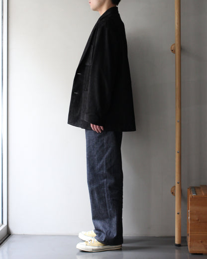 ssstein/COW NUBUCK BLAZER" BLACK"