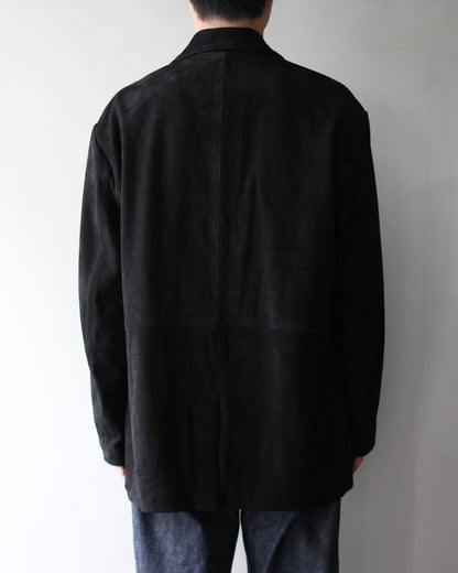 ssstein/COW NUBUCK BLAZER" BLACK"