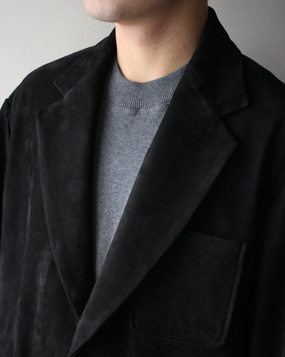 ssstein/COW NUBUCK BLAZER" BLACK"