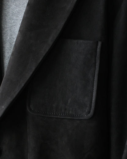 ssstein/COW NUBUCK BLAZER" BLACK"