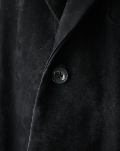 ssstein/COW NUBUCK BLAZER" BLACK"
