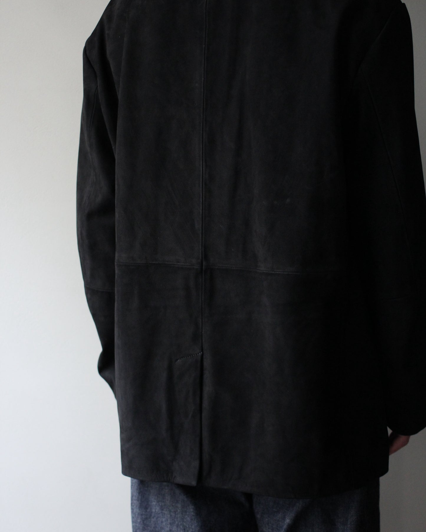 ssstein/COW NUBUCK BLAZER" BLACK"