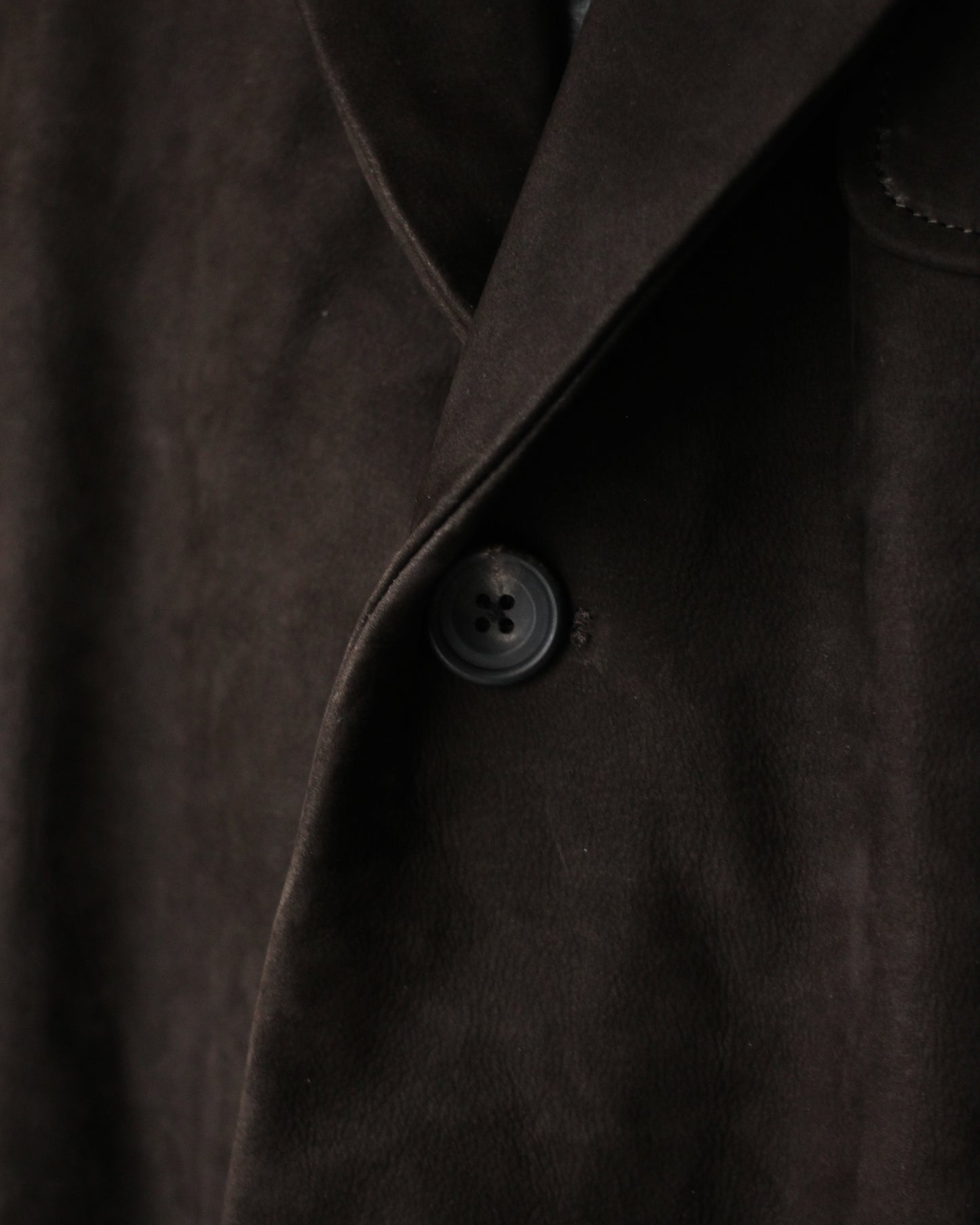 ssstein/COW NUBUCK BLAZER "DARK BROWN"