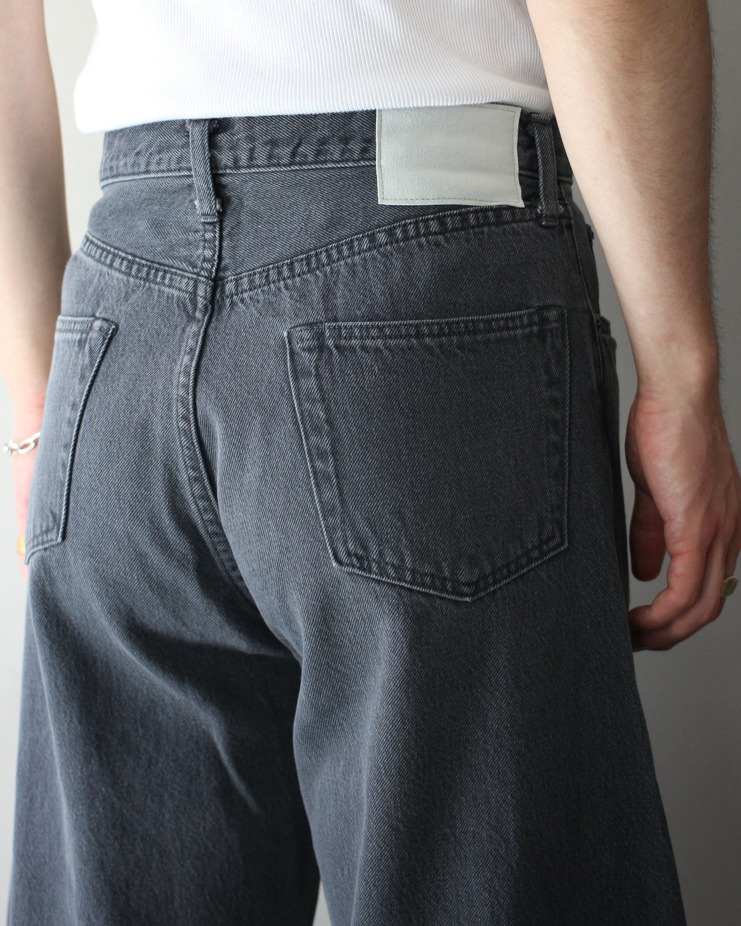 ssstein/DEFORMATION WIDE DENIM JEANS"BLACK"