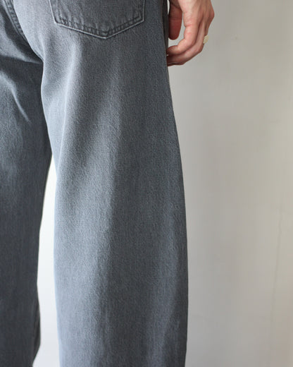 ssstein/DEFORMATION WIDE DENIM JEANS"BLACK"