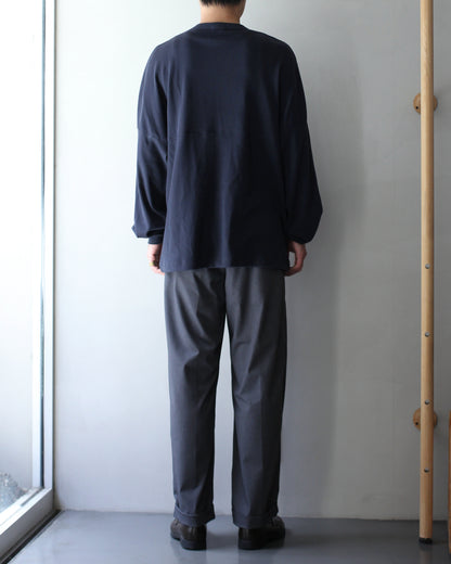 ULTERIOR / C/CASH HONEYCOMB FOOTBALL TEE"BLUE GREY"