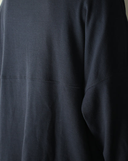 ULTERIOR / C/CASH HONEYCOMB FOOTBALL TEE"BLUE GREY"