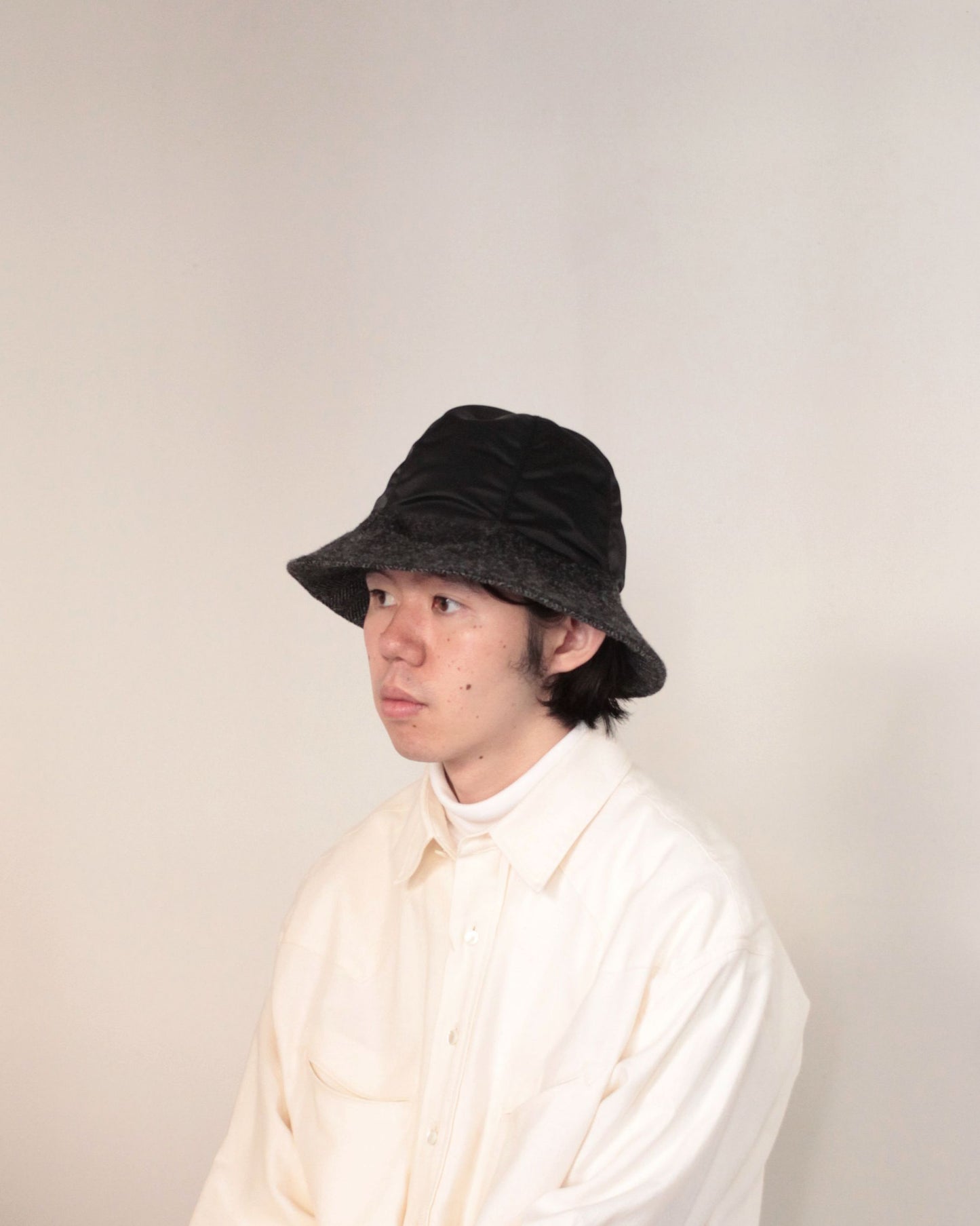 kijimatakayuki / NEEDLEPUNCH TULIP HAT "BLACK"