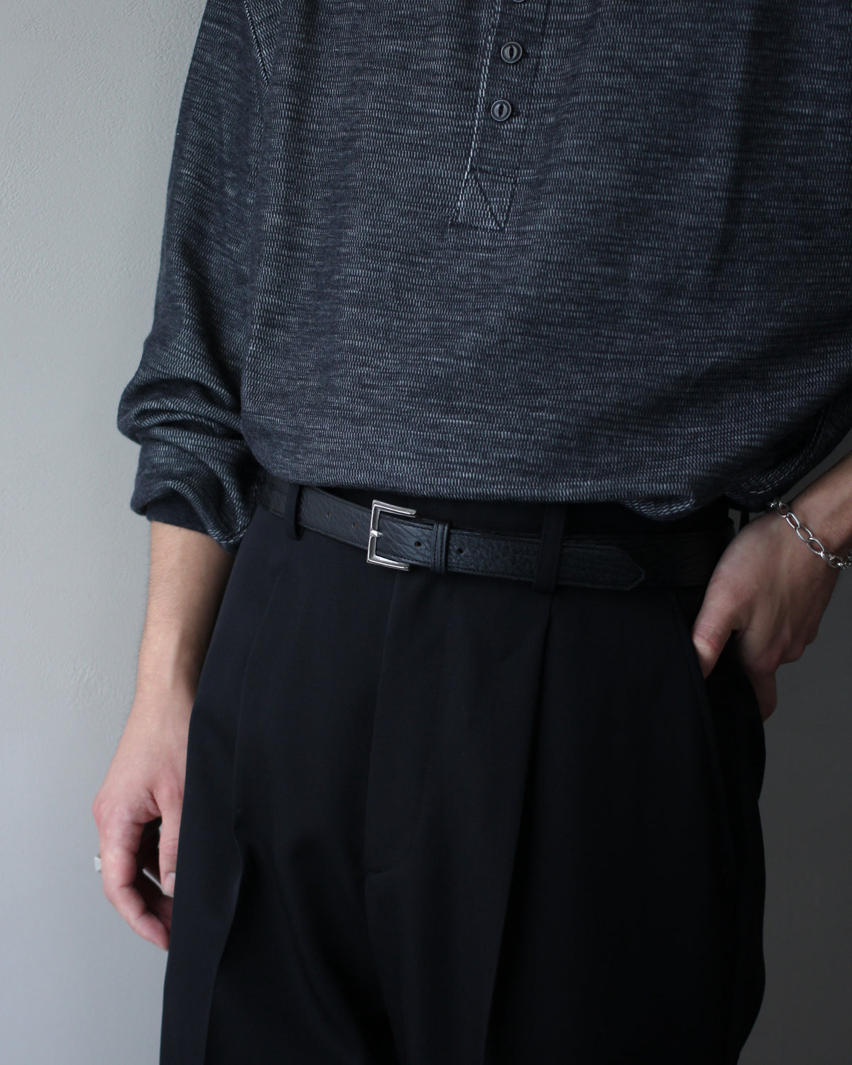 forme/Dress Jodhpurs belt "Sealskin#Black"