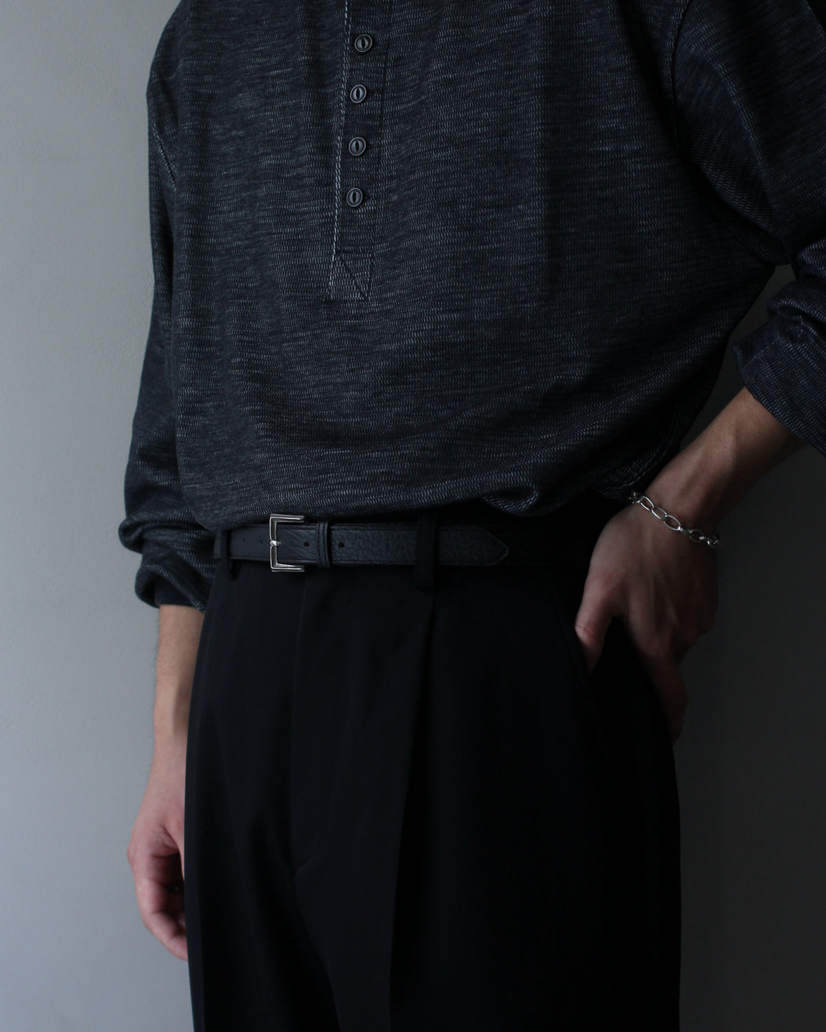 forme/Dress Jodhpurs belt "Sealskin#Black"